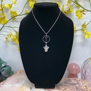 Handmade Agate Cherub Necklace